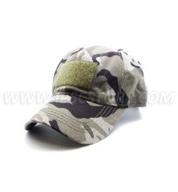 Tactical Cap with One Velcro, Green Camo