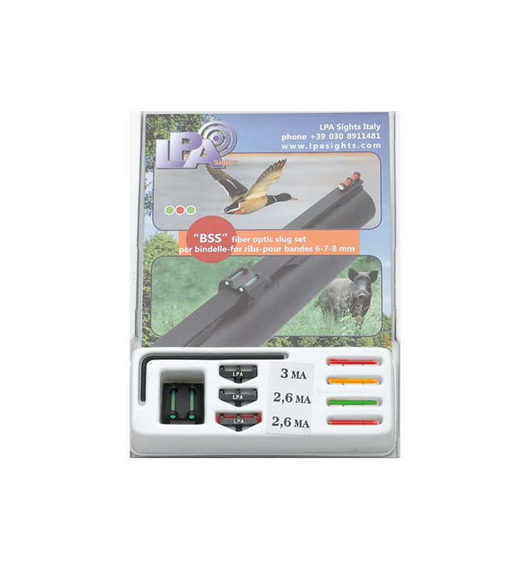 LPA BSS18 Fiber Optic Sight Set Slug Rifle