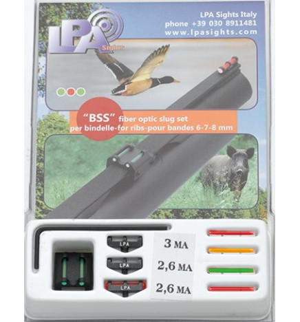 LPA BSS18 Fiber Optic Sight Set Slug Rifle