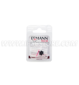 Eemann Tech Front Sight for 1911/2011, Checkered with 1mm Fiber Optics Rod