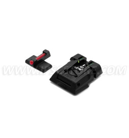 LPA SPF01HK Adjustable Sight Set for H&K P30/P45/SFP9 with Fiber Optic