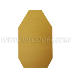 Cardboard Alternative IDPA Target TAN/WHITE 50 pcs./ Pack