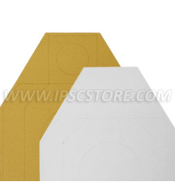 Cardboard Alternative IDPA Target TAN/WHITE 50 pcs./ Pack