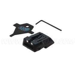 LPA MPS1KB30 Adjustable Rear Sight for 1911/2011 with White Dots 