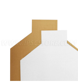 Cardboard Tactical Target TAN/WHITE - 100 pcs./pack
