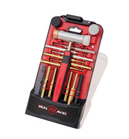 REAL AVID AVHPS-B Accu-Punch Hammer & Pin Punch Set - Brass