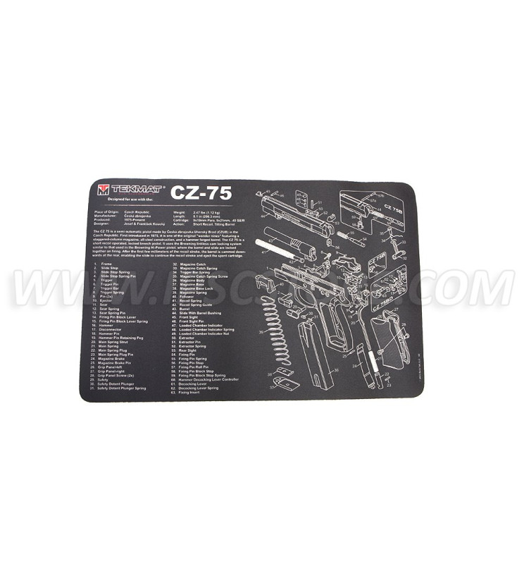 Tekmat CZ-75 Gun Cleaning Mat