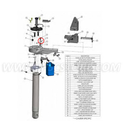 Dillon 62333 Primer Station Locator Tab for Dillon XL750