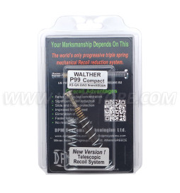 DPM TRS-WA/3 WALTHER P 99 COMPACT AS - QA - DAO 9mm/40s&w NEW VERSION TELESCOPIC RECOIL SYSTEM