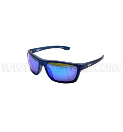 Wiley X ACKNG09 KINGPIN Polarized Blue Mirror Matte Graphite Frame Glasses