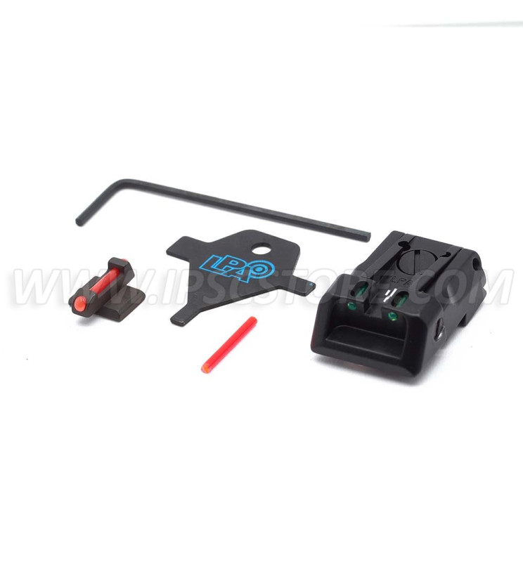 LPA SPF09KI Adjustable Sight Set for Kimber 1911 LPA SPF09KI Adjustable Sight Set for Kimber 1911