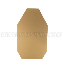 Cardboard Alternative IDPA Target TAN/WHITE 100 pcs./ Pack