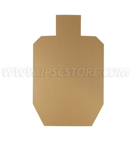 Cardboard Metric Target TAN/WHITE 100 pcs./ Pack