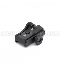 LPA BAR11WD7 Shotgun Picatinny Adjustable Rear Sight with 2mm Hole Ghost Ring