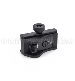 LPA BAR11WD7 Shotgun Picatinny Adjustable Rear Sight with 2mm Hole Ghost Ring