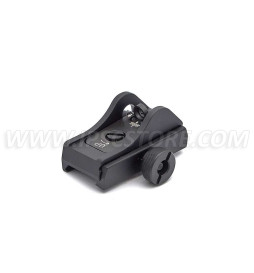 LPA BAR11WD4 Shotgun Picatinny Adjustable Rear Sight with 5mm Hole Ghost Ring