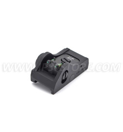 LPA BAR11WD5 Shotgun Picatinny Adjustable Rear Sight with Fiber Optic