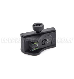 LPA BAR11WD5 Shotgun Picatinny Adjustable Rear Sight with Fiber Optic