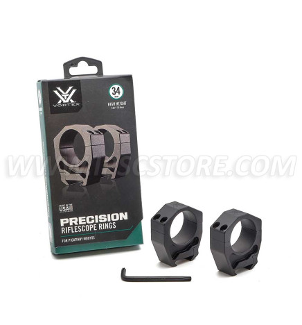 VORTEX PMR-34-126 Precision Matched 34mm Ring Set, high 1.26 in.
