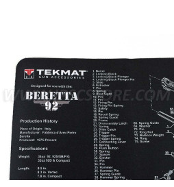 Tekmat Beretta 92 Gun Cleaning Mat