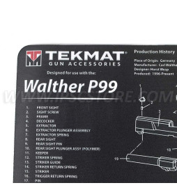 Tekmat Walther P99 Gun Cleaning Mat