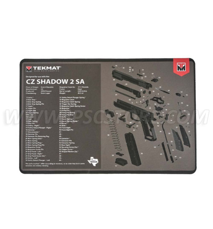 Tekmat CZ Shadow 2 SA Gun Cleaning Mat