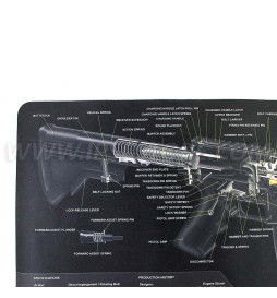 Tekmat AR 15 Cut Away Gun Cleaning Mat