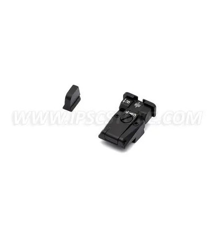 LPA SPR86CZ07 Adjustable Sight Set for CZ 75, 75B, 85, P07 Duty (For models with dovetail front sights)